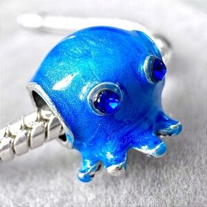 Blue Octopus Charm fits PANDORA